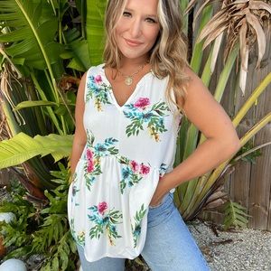 Floral Babydoll Tank